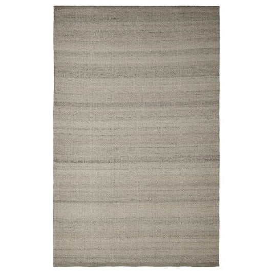 Ikea TIDTABELL - Rug, flatwoven, grey, 133x195 cm