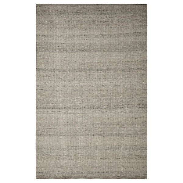 TIDTABELL - Rug, flatwoven, grey, 133x195 cm