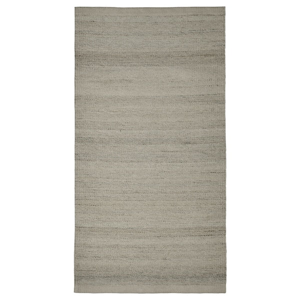 TIDTABELL - Rug, flatwoven, grey, 80x150 cm