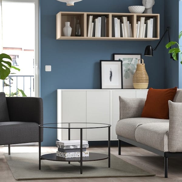 Ikea TIDTABELL - Rug, flatwoven, grey, 133x195 cm