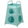 TIGERFINK storage with compartments, turquoise, 52x52 cm