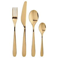 TILLAGD - 24-piece cutlery set, brass-colour - best price from Maltashopper.com 80474453