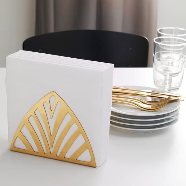 TILLSTÄLLNING - Napkin holder, brass-colour - best price from Maltashopper.com 30350110