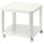 TINGBY - Side table on castors, white, 50x50 cm