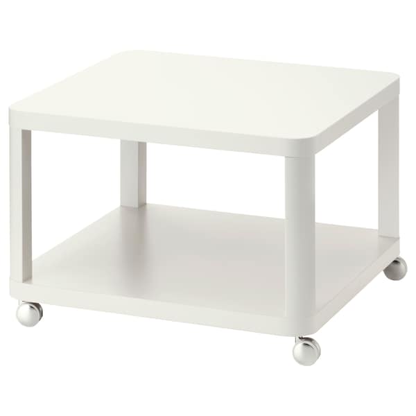 TINGBY - Side table on castors, white, 64x64 cm - best price from Maltashopper.com 20295925