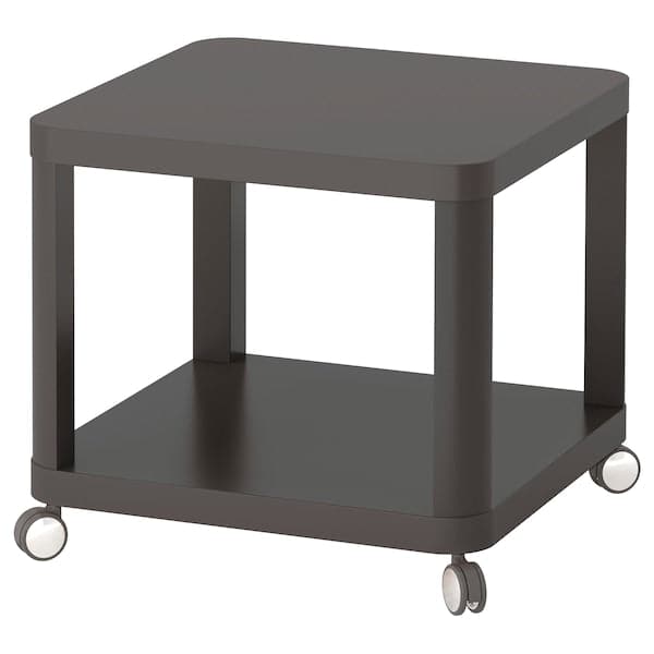 TINGBY - Side table on castors, grey, 50x50 cm - best price from Maltashopper.com 00349444