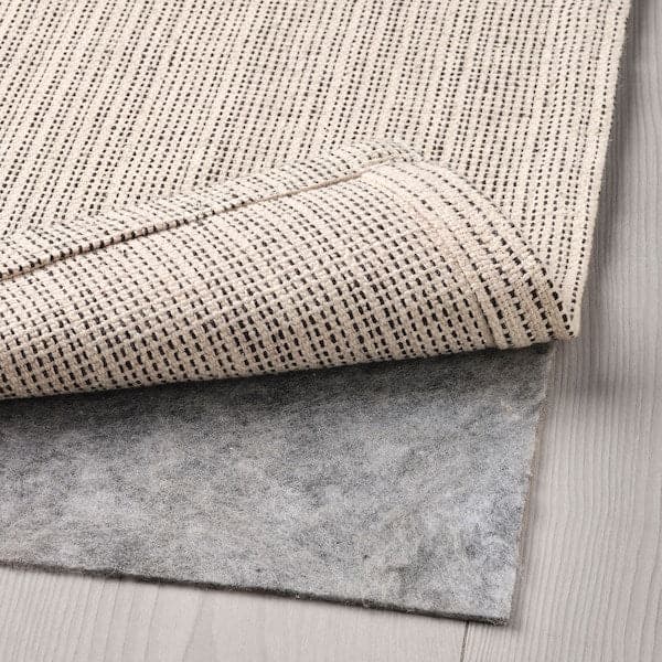 TIPHEDE - Rug, flatwoven, natural/black, 120x180 cm - best price from Maltashopper.com 40456757