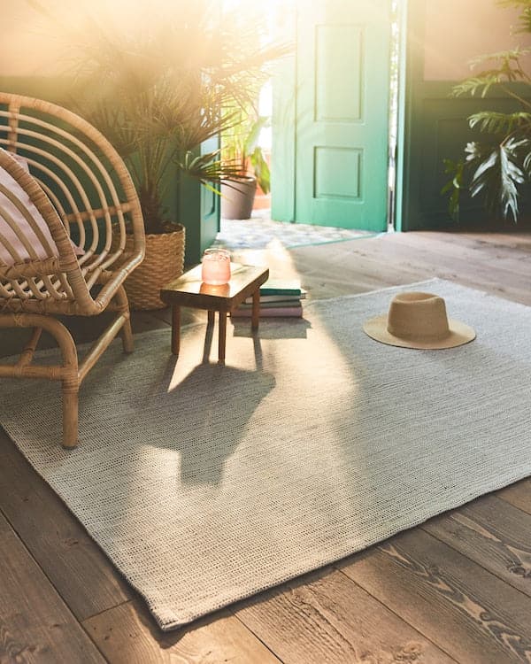 TIPHEDE - Rug, flatwoven, natural/black, 120x180 cm - best price from Maltashopper.com 40456757