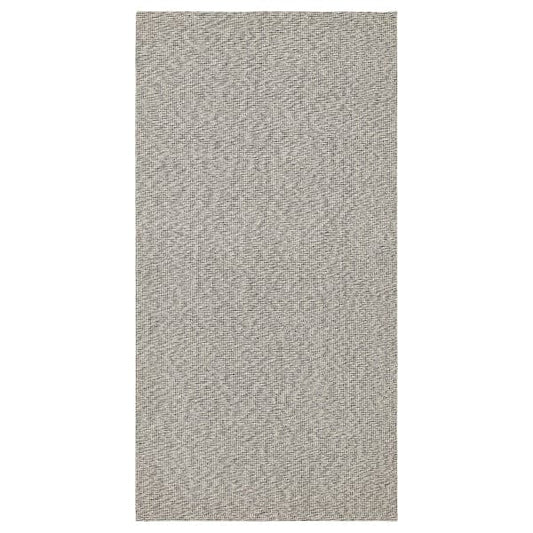 Ikea TIPHEDE - Rug, flatwoven, black/natural, 80x150 cm