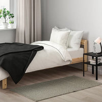 TIPHEDE - Rug, flatwoven, black/natural, 80x150 cm - best price from Maltashopper.com 20528878