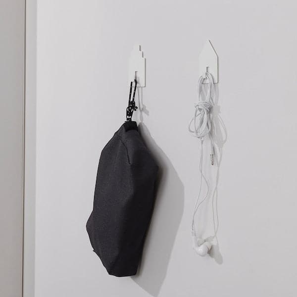 TIPPVAGN - Hook, self-adhesive, house/white - best price from Maltashopper.com 60563704