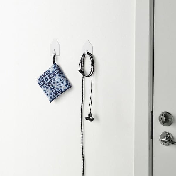 TIPPVAGN - Hook, self-adhesive, house/white - best price from Maltashopper.com 60563704