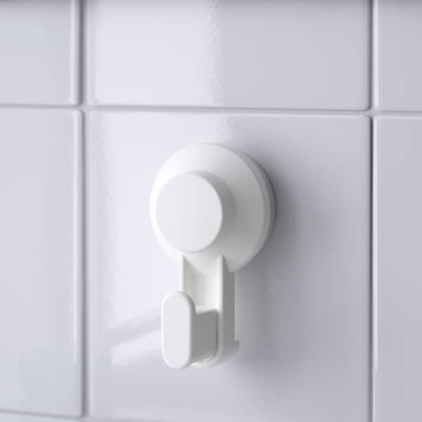 Ikea TISKEN - Hook with suction cup, white