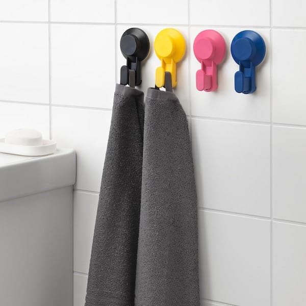 TISKEN Hook with suction cup - various colors , - best price from Maltashopper.com 20381273