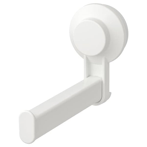 TISKEN - Toilet roll holder with suction cup, white