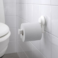 TISKEN - Toilet roll holder with suction cup, white - best price from Maltashopper.com 40381291