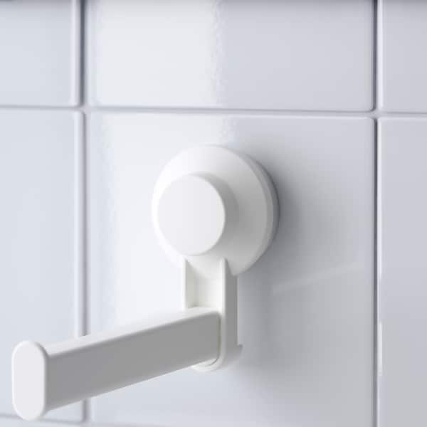 TISKEN - Toilet roll holder with suction cup, white - best price from Maltashopper.com 40381291