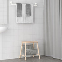 TISKEN - Towel rack with suction cup, white - best price from Maltashopper.com 40381286