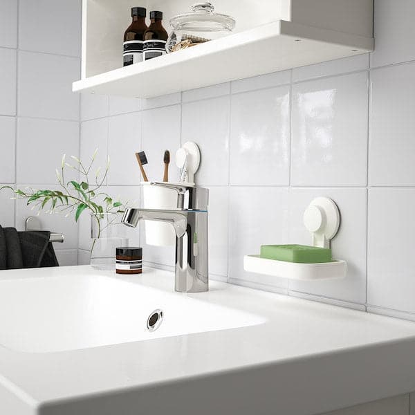 Ikea TISKEN - Toothbrush holder with suction cup, white