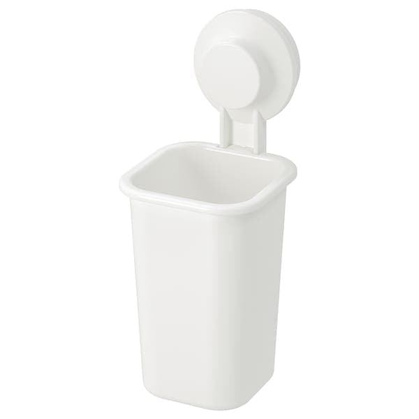 TISKEN - Toothbrush holder with suction cup, white , - Premium Bookcases & Standing Shelves from Ikea - Just €6.99! Shop now at Maltashopper.com