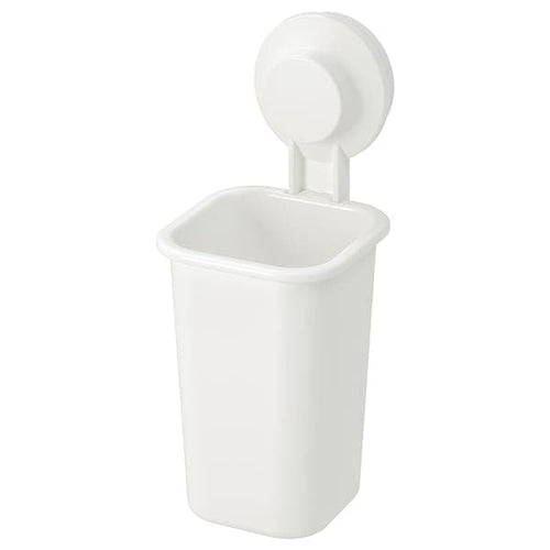 TISKEN - Toothbrush holder with suction cup, white