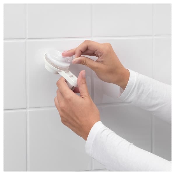 TISKEN Shower support with suction cup - white , - Premium  from Ikea - Just €3.99! Shop now at Maltashopper.com