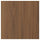 TISTORP door, brown walnut effect, 40x40 cm