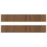 TISTORP drawer front, brown walnut effect, 60x10 cm, 2 pack