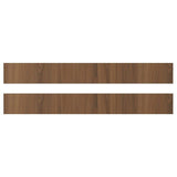 TISTORP drawer front, brown walnut effect, 80x10 cm, 2 pack