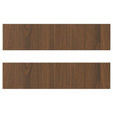 TISTORP drawer front, brown walnut effect, 40x10 cm, 2 pack