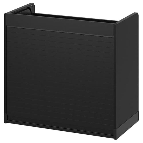 TITTEBO - Tambour storage f small appliances, black, 60 cm