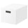 TJENA - TJENA Storage box with lid, white, 25x35x20 cm