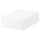 TJENA storage box with lid, white, 35x25 cm