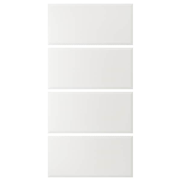 TJÖRHOM - 4 panels for sliding door frame, white, 100x201 cm - best price from Maltashopper.com 20480678