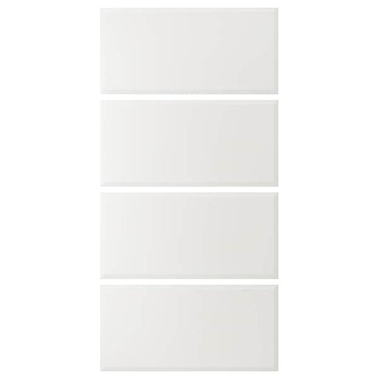 Ikea TJÖRHOM - 4 panels for sliding door frame, white, 100x201 cm