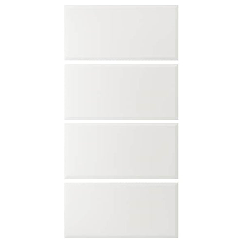 TJÖRHOM - 4 panels for sliding door frame, white, 100x201 cm