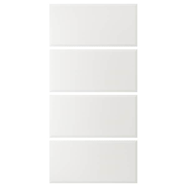 TJÖRHOM - 4 panels for sliding door frame, white, 100x201 cm