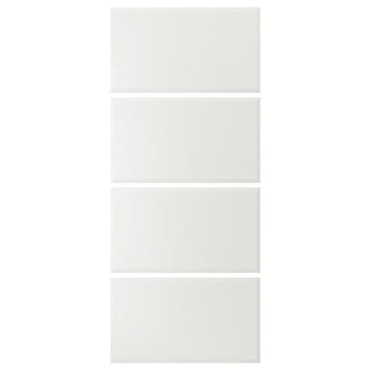 TJÖRHOM - 4 panels for sliding door frame, white, 100x236 cm - best price from Maltashopper.com 60480681