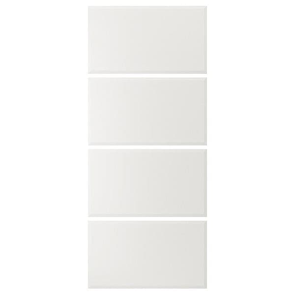 TJÖRHOM - 4 panels for sliding door frame, white, 100x236 cm