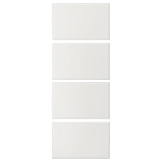 TJÖRHOM - 4 panels for sliding door frame, white, 75x201 cm - best price from Maltashopper.com 20480683
