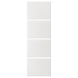 TJÖRHOM 4 panels for sliding door frame, white, 75x236 cm
