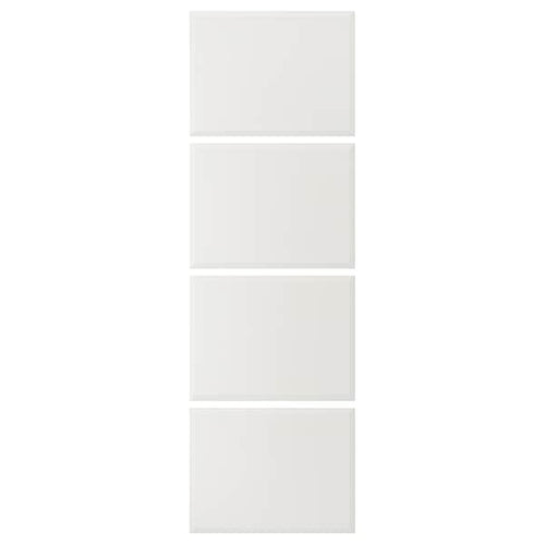 TJÖRHOM - 4 panels for sliding door frame, white, 75x236 cm