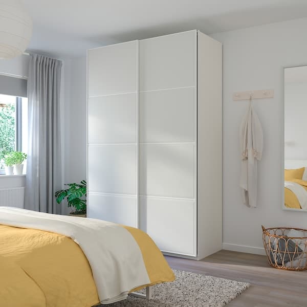 TJÖRHOM - 4 panels for sliding door frame, white, 75x236 cm - best price from Maltashopper.com 70480685
