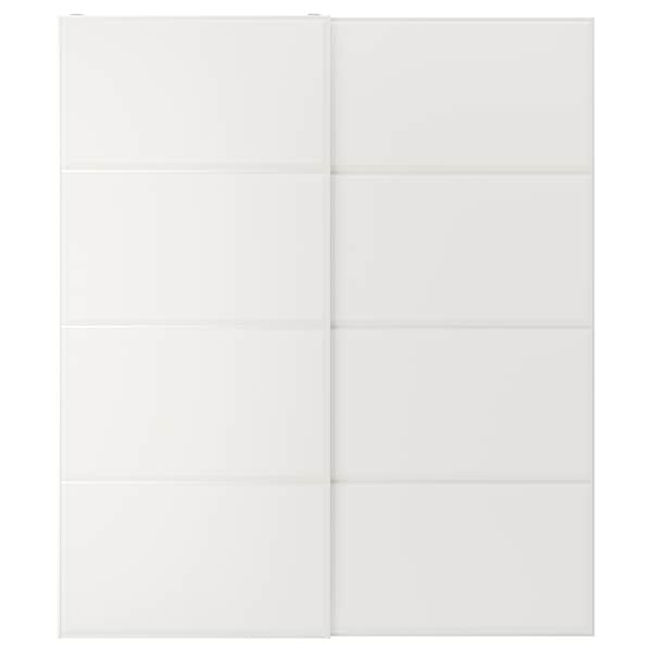 TJÖRHOM - Pair of sliding doors, white, 200x236 cm - best price from Maltashopper.com 49439805