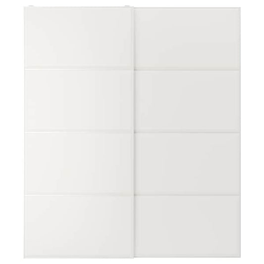 TJÖRHOM - Pair of sliding doors, white, 200x236 cm - best price from Maltashopper.com 49439805