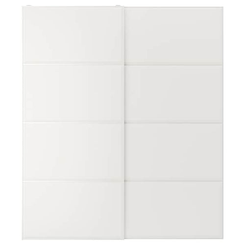 TJÖRHOM - Pair of sliding doors, white, 200x236 cm