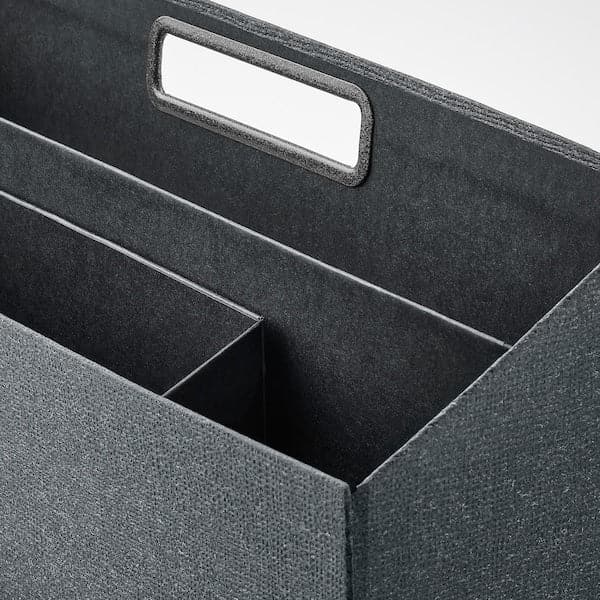 Ikea TJOG - Desk organiser, dark grey, 34x16 cm