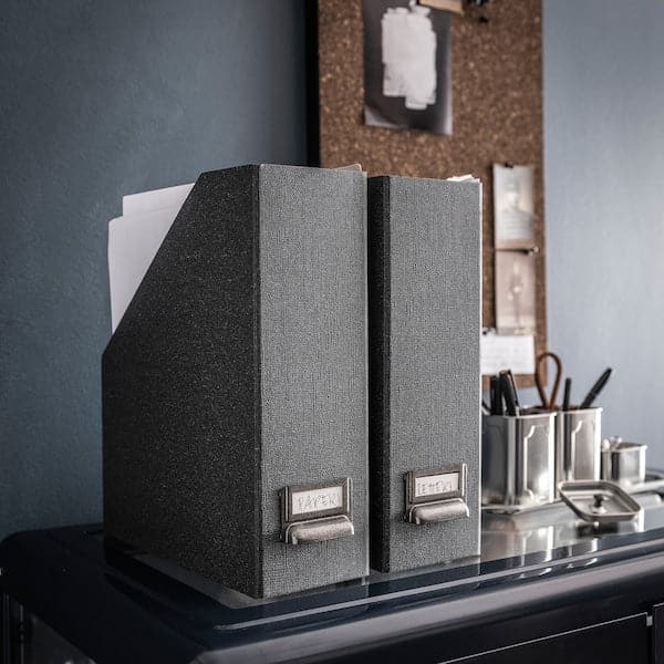 Ikea TJOG - Magazine file, dark grey