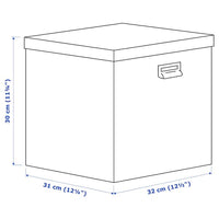 TJOG - Storage box with lid, dark beige, 32x31x30 cm - Premium Household Storage Containers from Ikea - Just €10.99! Shop now at Maltashopper.com