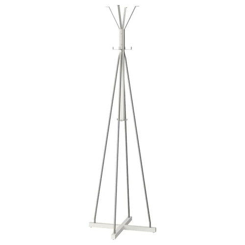 TJUSIG - Floor-standing coat rack, white, 193 cm